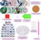 24 Pcs Marble Diamond Art Coasters Painting Coasters Ocean Marble Coasters Diamond Art Coasters Kit DIY Coasters with Cork Base for Outdoor Drinks Adults Kids Beginners DIY Crafts Supplies